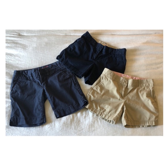Bundle of 3 J Crew & AE girls chino shorts 00